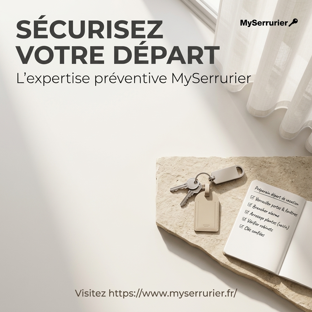 Sécurisez votre domicile avant les vacances : l'expertise préventive MySerrurier 1